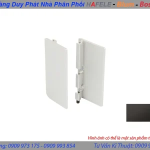 Nắp che – Tay nắm Gola chữ J màu xám đen Hafele 126.36.780