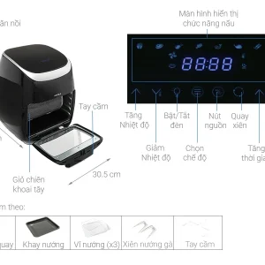 Nồi chiên không dầu Hafele HS-AF1102B 535.43.715