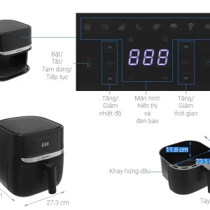 Nồi chiên không dầu Hafele HS-AF502B 535.43.713