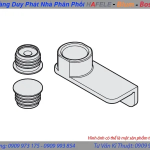 Giữ cửa nam châm cho cửa phẳng lắp trần hoặc từ bề mặt, có kèm dụng cụ khoan Hafele 408.30.229