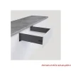 Ray hộp Alto-S màu xám đậm, cơ cấu nhấn mở, cao 120mm Hafele 552.36.345