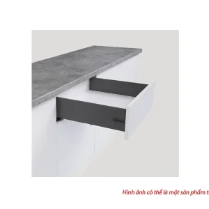 Ray hộp Alto-S màu xám đậm, cơ cấu giảm chấn, cao 120mm Hafele 552.35.375