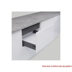 Ray hộp Alto-S nhấn mở màu xám đậm chiều cao 80mm Hafele 552.36.335