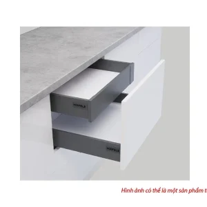 Ray hộp Inner Alto-S màu xám đậm, chiều cao 80mm Hafele 552.55.320