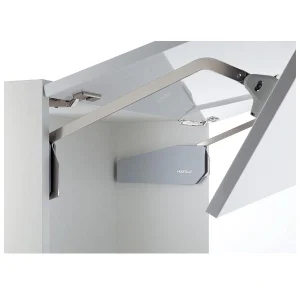 Tay nâng 2 cánh Häfele cao 520-590mm 9kg màu xám 493.05.730