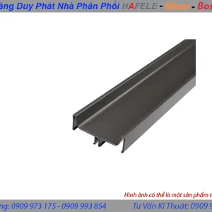 Tay nắm dọc đôi Gola/ Lắp giữa chiều dài hữu dụng 2400 mm màu xám đen Hafele 126.37.947