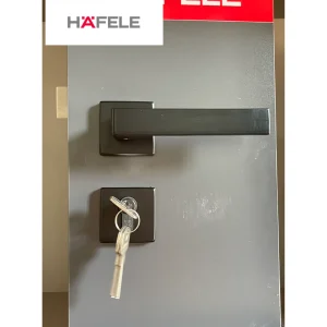 Tay nắm gạt TECHNA Hafele màu đen 901.79.714