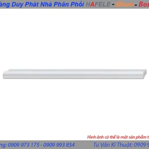 Tay nắm nhôm Hafele mạ màu bạc 84mm 155.01.115