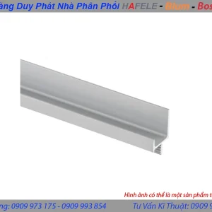 Tay nắm dạng thanh nhôm mạ màu bạc Hafele 126.27.906