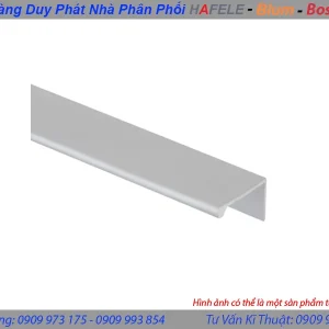 Tay nắm dạng thanh nhôm mạ màu bạc Hafele 126.27.907