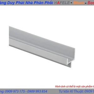 Tay nắm dạng thanh nhôm mạ màu bạc Hafele 126.27.909