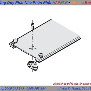 Thanh kết nối phía trên nóc tủ cho 2 cánh cửa khi xếp, có thể điều chỉnh dài 900 mm Hafele 408.30.094