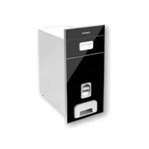 Thùng gạo Hafele 300mm mặt gương đen 549.32.991