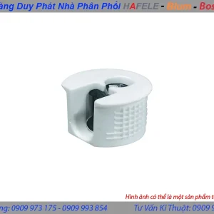 Vỏ nối Rafix 20 không vành cho lắp bằng mặt, nhựa, với cơ cấu siết màu trắng Hafele 263.50.705