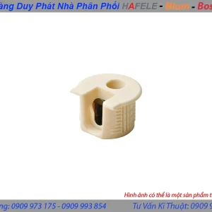 Vỏ nối Rafix 20 có vành không chốt, nhựa, với cơ cấu siết màu be Hafele 263.14.405