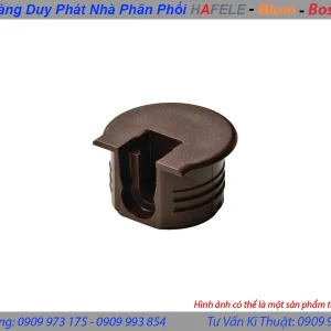 Vỏ nối Rafix Tab 20 không vành, nhựa, không có cơ cấu siết màu nâu Hafele 263.09.133