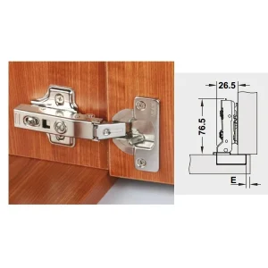 Bản lề giảm chấn Hafele cho cửa gỗ dày – cong vừa 334.15.000