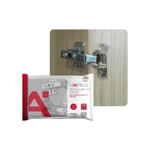 Bản lề Hafele Inox 304 giảm chấn – Trùm ngoài 315.07.113