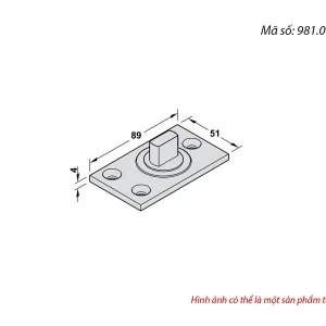 Bản lề trục xoay Häfele 981.00.092
