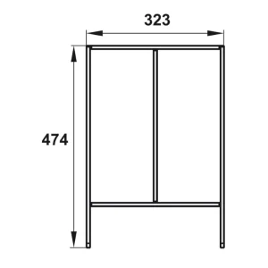 Bộ khay chia ngăn kéo rộng 400mm màu xám đậm Hafele 552.52.303