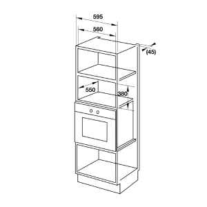Lò vi sóng kết hợp nướng Hafele HM-B38C 538.01.111