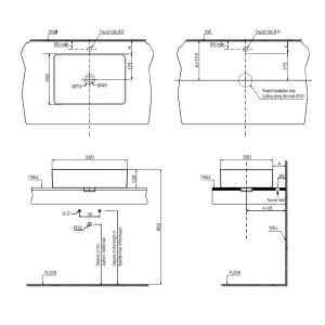 Chậu đặt bàn REGAL 500x350x120 Hafele 588.79.075