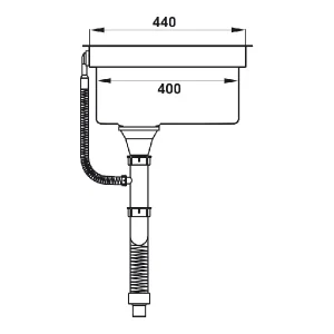 Chậu rửa chén Hafele 820mm HS21-SSN1S90 567.94.020