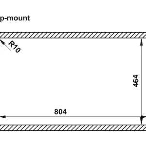 Chậu rửa chén Hafele 820mm HS21-SSN1S90 567.94.020
