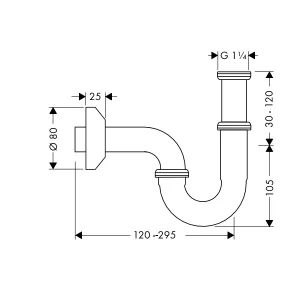 Ống xả thải PTRAP Häfele 589.29.923