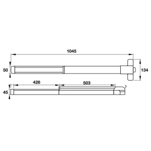 Thanh thoát hiểm Inox 316 Hafele 911.52.151