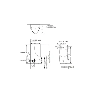 Tiểu nam treo tường tự động Hafele SEINE 588.79.422