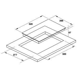 Bếp điện Hafele 2 vùng nấu HC-R302D 536.61.670
