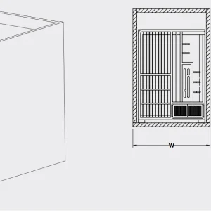 Rổ kéo để gia vị dao muỗng nĩa Häfele 300mm 549.34.053