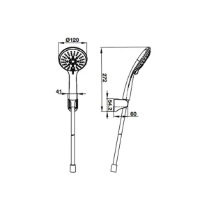 Bộ sen tay Airsense 5 chức năng Hafele 485.60.626