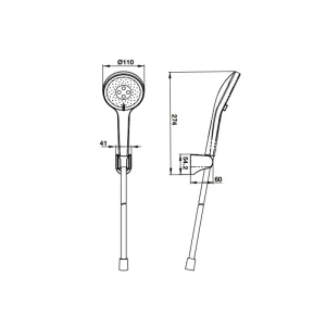 Bộ sen tay Self-clean R 3 chức năng Hafele 485.60.628