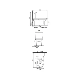 Bồn cầu một khối Victoria Hafele 588.79.403