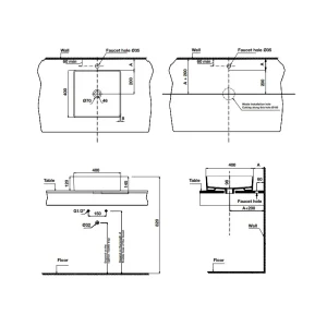 Chậu sứ đặt bàn Sapporo Hafele 588.79.070