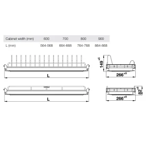 Kệ úp chén dĩa Hafele 600mm INOX 304 544.07.013