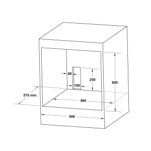 Lò nướng âm tủ 65 lít Hafele Series 200 HO-2K65A 538.61.431
