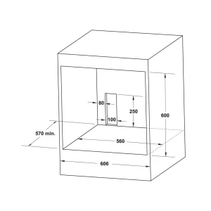 Lò nướng âm tủ 70 lít Hafele Series 400 HO-4KT70A 538.61.442