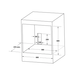 Lò nướng âm tủ 70 lít Hafele Series 600 HO-6T70A 538.01.441