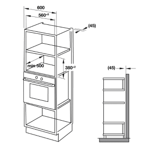 Lò vi sóng kết hợp nướng Häfele HM-B38D 538.31.200