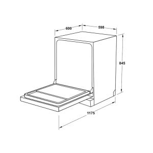 Máy rửa chén độc lập Hafele Series 600 HDW-F60EB 538.21.310
