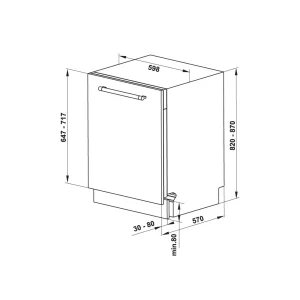 Máy rửa chén âm toàn phần Hafele HDW-FI60D 533.23.320