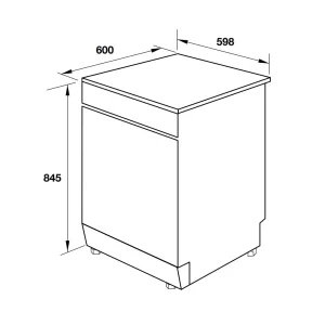Máy rửa chén độc lập Hafele HDW-F60G 535.29.590