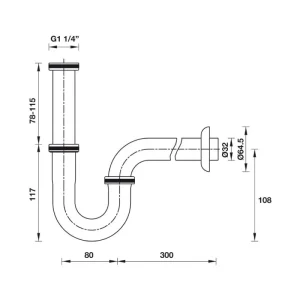 Ống xả thải S-Trap Hafele 495.61.241