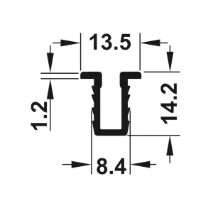 Ray trượt 2m Hafele 404.16.912
