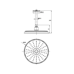 Sen đầu gắn trần Airsense 230R 485.60.619