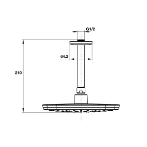 Sen đầu gắn trần Airsense Hafele 485.60.615