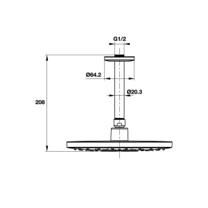 Sen đầu gắn trần Airsense Hafele 485.60.617